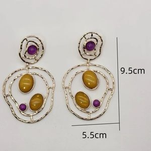 Fashionable Exaggerated Geometric Hollow Out Earrings
